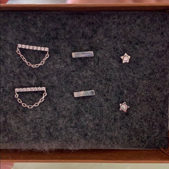 Jewelry - Set of 3 Silver Earrings